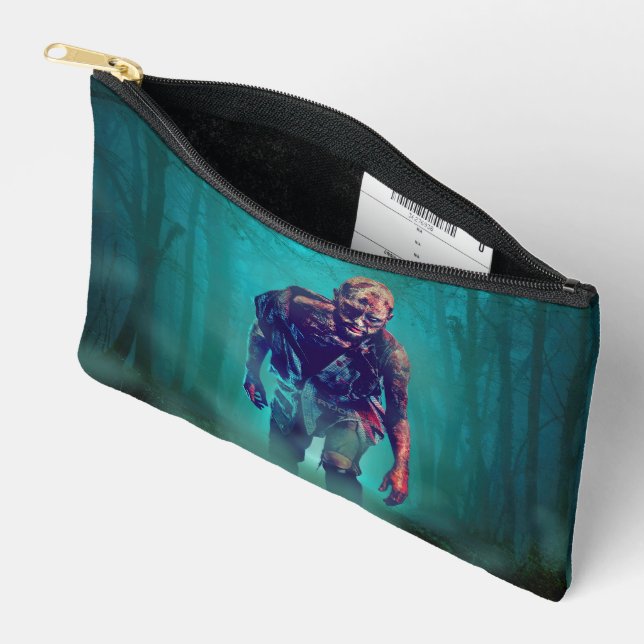 SlipperyJoe terrifying zombie figure isolated omin Accessory Pouch (Open)