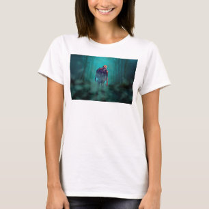 SlipperyJoe terrifying zombie figure isolated omin T-Shirt
