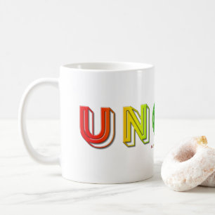 SlipperyJoe uncut vibrant lively neon rainbow ener Coffee Mug