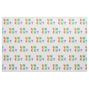 SlipperyJoe uncut vibrant lively neon rainbow ener Fabric