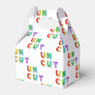 SlipperyJoe uncut vibrant lively neon rainbow ener Favor Box