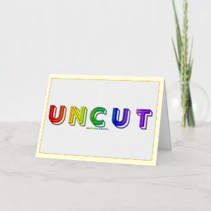 SlipperyJoe uncut vibrant lively neon rainbow ener Foil Greeting Card