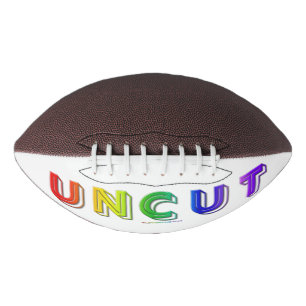 SlipperyJoe uncut vibrant lively neon rainbow ener Football