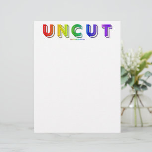SlipperyJoe uncut vibrant lively neon rainbow ener Letterhead
