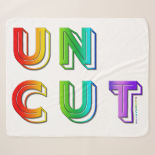 SlipperyJoe uncut vibrant lively neon rainbow ener Sherpa Blanket