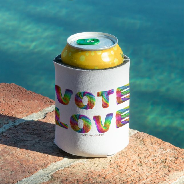 SlipperyJoe vote love equality rainbow-coloured fu Can Cooler (In Situ Pool)
