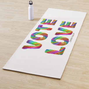 SlipperyJoe vote love equality rainbow-coloured fu Yoga Mat