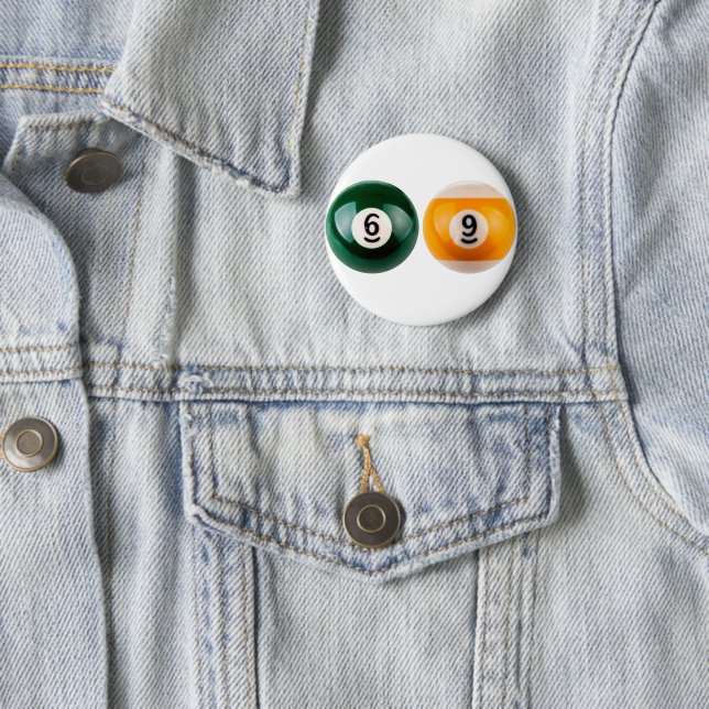 SlipperyJoe's 69 hard pool table two billiard ball 2 Inch Round Button (In Situ)