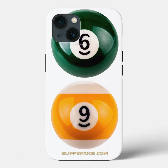 SlipperyJoe's 69 hard pool table two billiard ball Case-Mate iPhone Case (Back)