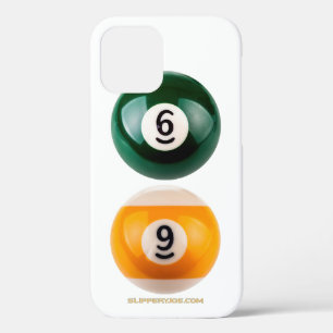SlipperyJoe's 69 hard pool table two billiard ball iPhone 12 Pro Case