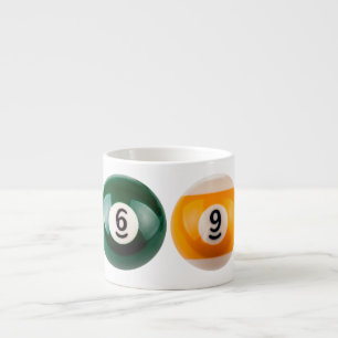 SlipperyJoe's 69 hard pool table two billiard ball Espresso Cup