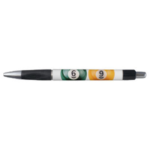 SlipperyJoe's 69 hard pool table two billiard ball Pen