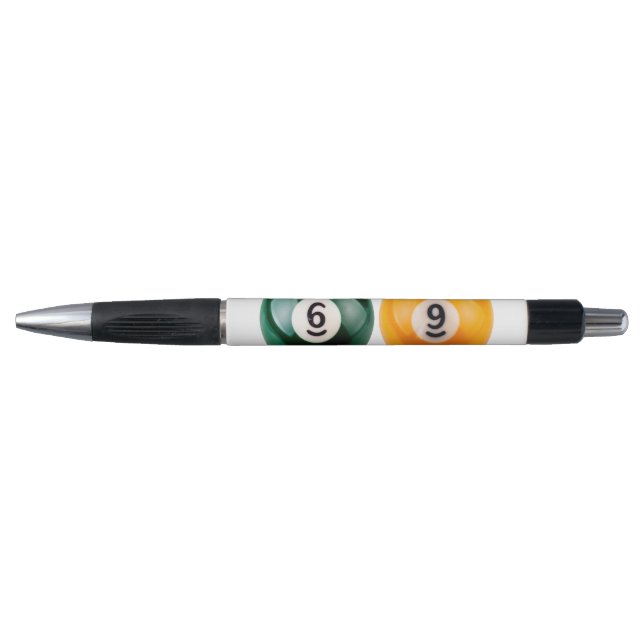 SlipperyJoe's 69 hard pool table two billiard ball Pen (Front)
