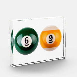 SlipperyJoe's 69 hard pool table two billiard ball Photo Block