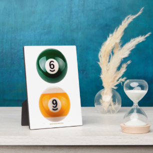 SlipperyJoe's 69 hard pool table two billiard ball Plaque