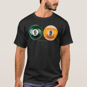 SlipperyJoe's 69 hard pool table two billiard ball T-Shirt