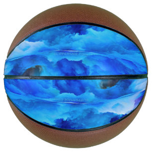 SlipperyJoe's abstract cloud artwork colourful sur Basketball