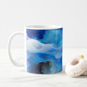 SlipperyJoe's abstract cloud artwork colourful sur Coffee Mug