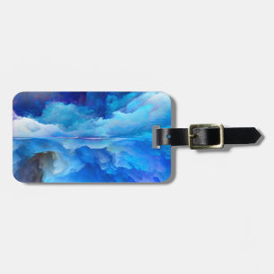 SlipperyJoe's abstract cloud artwork colourful sur Luggage Tag
