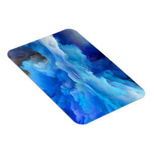 SlipperyJoe's abstract cloud artwork colourful sur Magnet