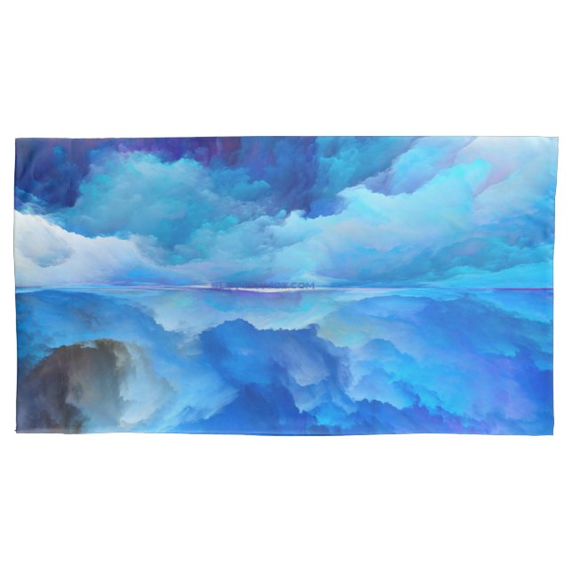 SlipperyJoe's abstract cloud artwork colourful sur Pillowcase (Front)