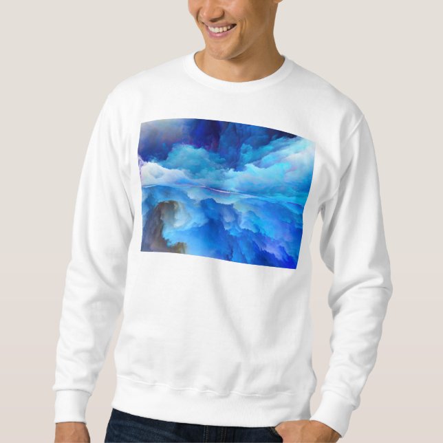 SlipperyJoe's abstract cloud artwork colourful sur Sweatshirt (Front)