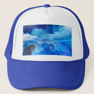 SlipperyJoe's abstract cloud artwork colourful sur Trucker Hat