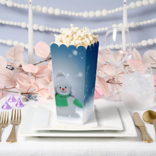 SlipperyJoe's adorable Christmas snowman character Favor Box