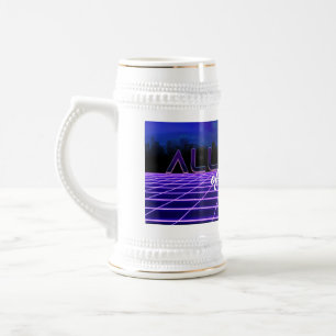 SlipperyJoe's all kinds wrong bold 3D text retro 1 Beer Stein