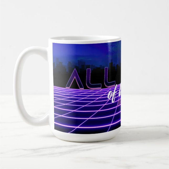 SlipperyJoe's all kinds wrong bold 3D text retro 1 Coffee Mug (Left)