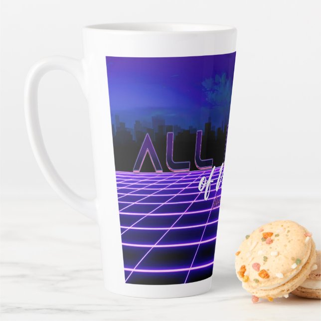 SlipperyJoe's all kinds wrong bold 3D text retro 1 Latte Mug (In Situ)