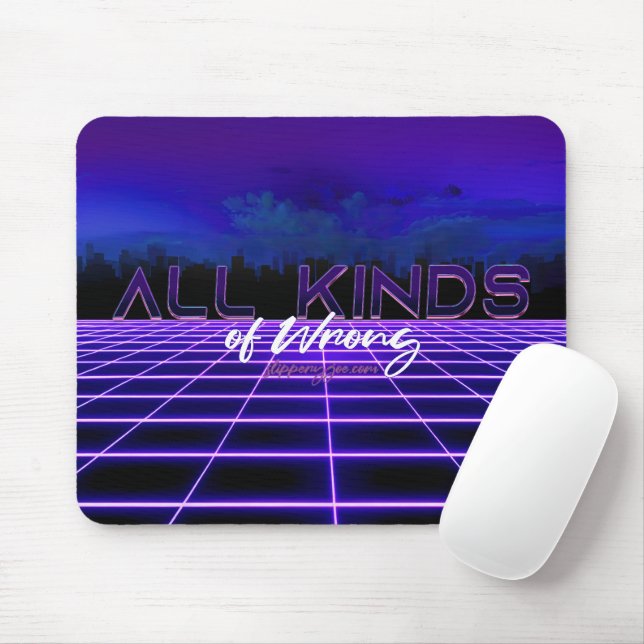 SlipperyJoe's all kinds wrong bold 3D text retro 1 Mouse Pad (With Mouse)
