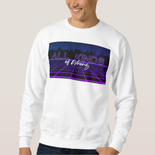 SlipperyJoe's all kinds wrong bold 3D text retro 1 Sweatshirt