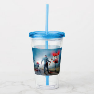 SlipperyJoe's apocalyptic infection hazard Hallowe Acrylic Tumbler