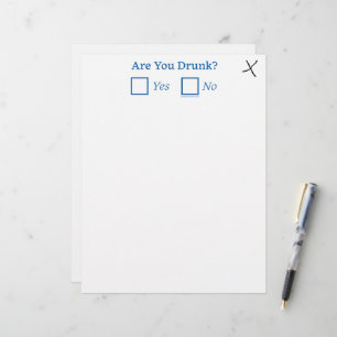 SlipperyJoe's are you drunk humourous slightly sar Letterhead