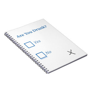 SlipperyJoe's are you drunk humourous slightly sar Notebook
