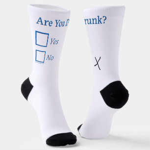 SlipperyJoe's are you drunk humourous slightly sar Socks