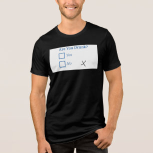 SlipperyJoe's are you drunk humourous slightly sar Tri-Blend Shirt