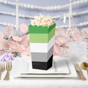 SlipperyJoe's Aromantic Pride Flag gay gifts LGBTQ Favor Box