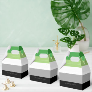 SlipperyJoe's Aromantic Pride Flag gay gifts LGBTQ Favor Box