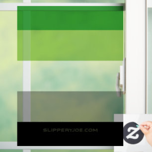 SlipperyJoe's Aromantic Pride Flag gay gifts LGBTQ Window Cling