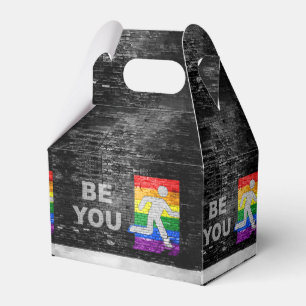 SlipperyJoe's artistic Be You gay pride gifts LGBT Favor Box