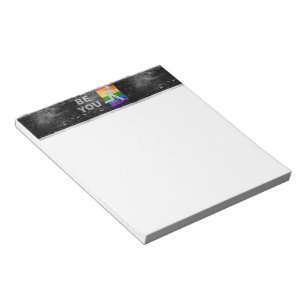 SlipperyJoe's artistic Be You gay pride gifts LGBT Notepad