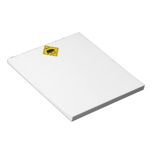 SlipperyJoe's artistic bear crossing sign gay prid Notepad