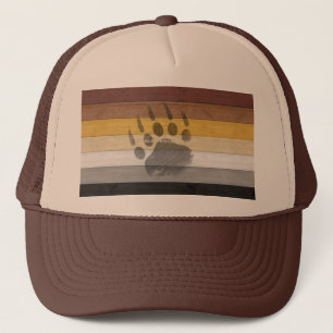 SlipperyJoe's artistic Bear Wood gay gifts Bear Br Trucker Hat