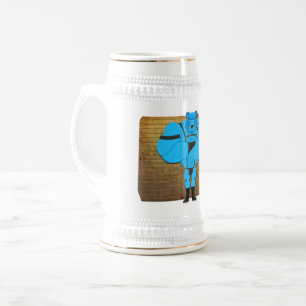 SlipperyJoe's artistic Gay muscle bear gay gifts L Beer Stein