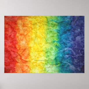 SlipperyJoe's artistic gay pride flag gay gifts LG Poster