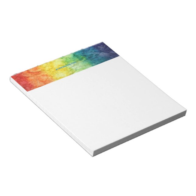 SlipperyJoe's artistic Gay Pride Gift Notepad (Angled)