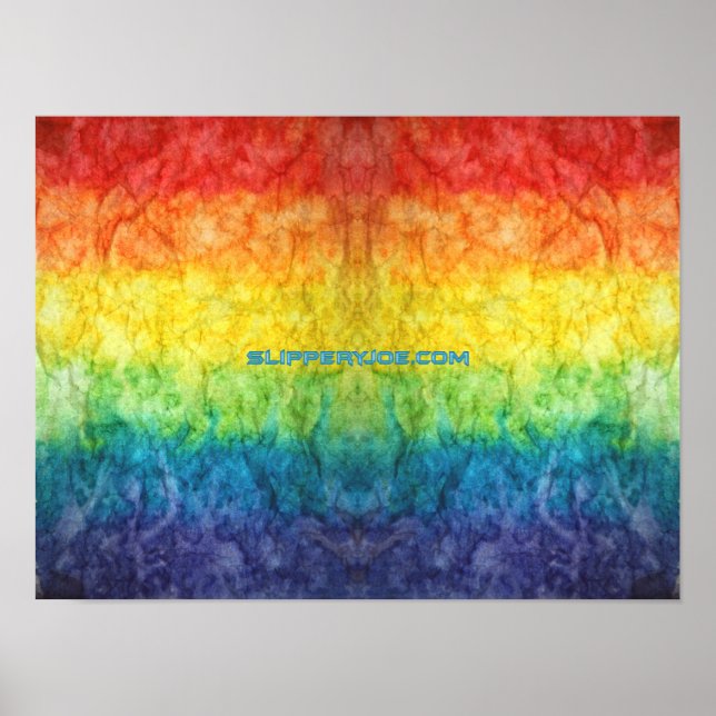 SlipperyJoe's artistic Gay Pride Gift Poster (Front)