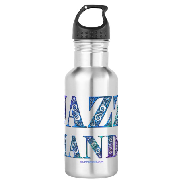 SlipperyJoe's artistic Jazz Hands vibrant colours  532 Ml Water Bottle (Front)